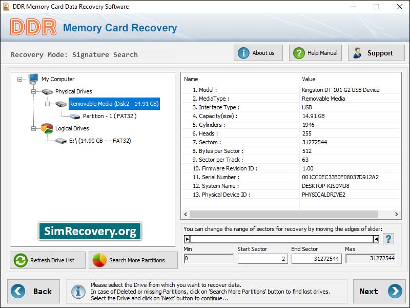 USB drive data rescue utility restores office file erased due to virus infection