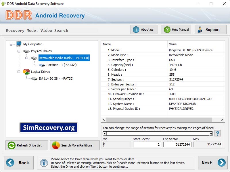 Windows 7 Android File Recovery Software 5.3.1.2 full