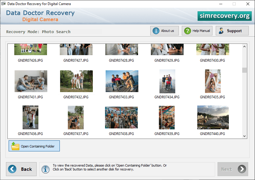 Photo Recovery Process
