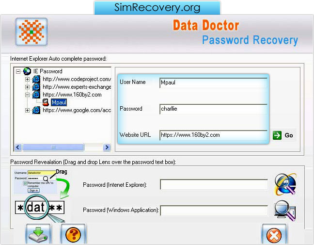 Internet Explorer Password Recovery Software