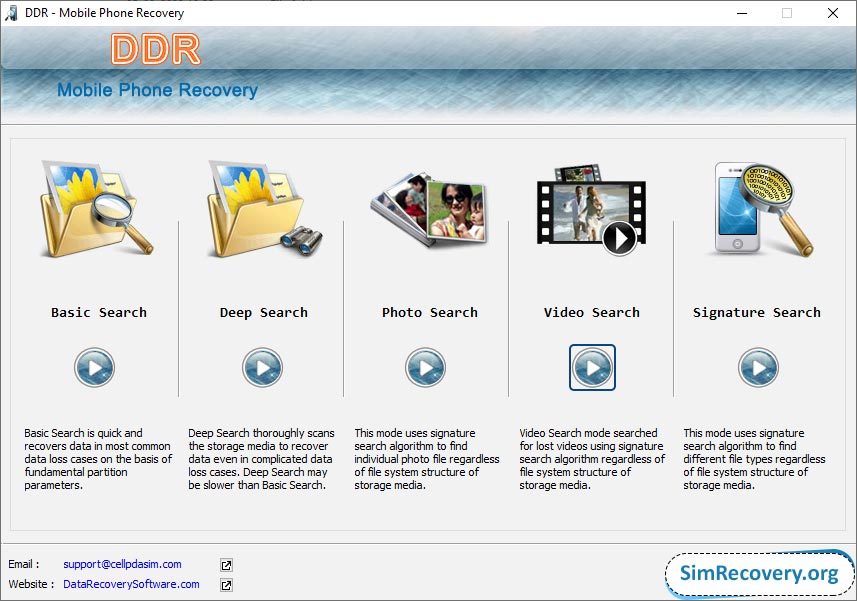 Choose Search Mode Choose Search Mode