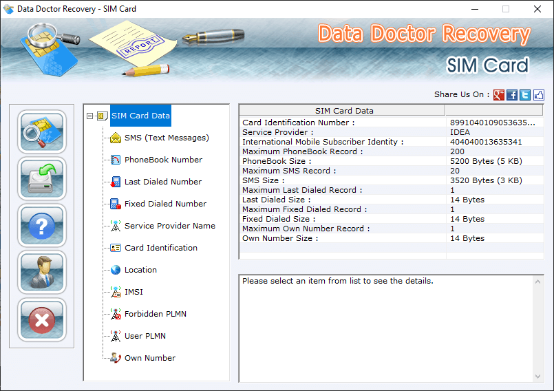 Select Sim Card Reader Type