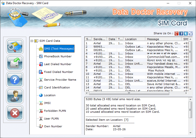 Recover SMS (Text Messages)